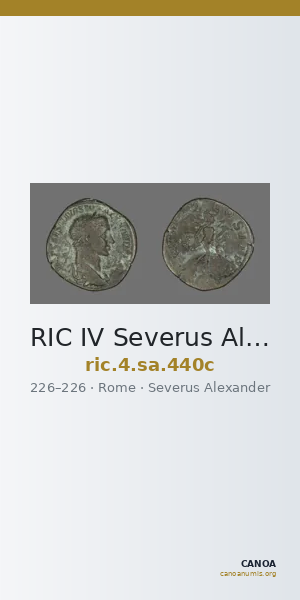 RIC IV Severus Alexander 440c — CANOA
