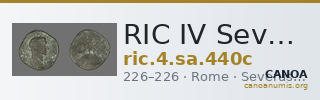 RIC IV Severus Alexander 440c — CANOA