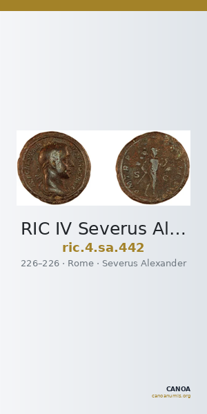 RIC IV Severus Alexander 442 — CANOA