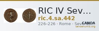 RIC IV Severus Alexander 442 — CANOA