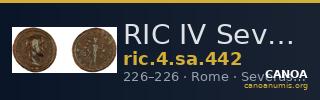 RIC IV Severus Alexander 442 — CANOA