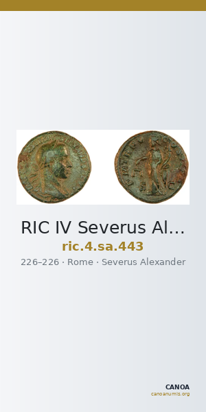 RIC IV Severus Alexander 443 — CANOA