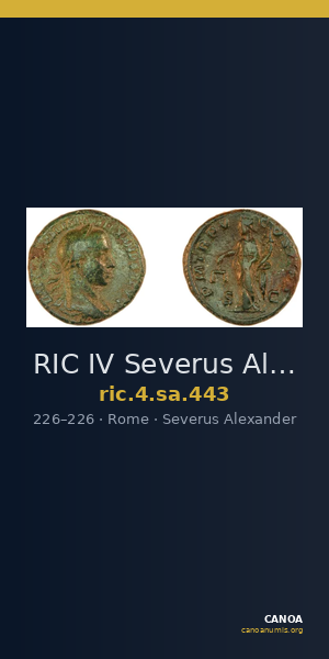 RIC IV Severus Alexander 443 — CANOA