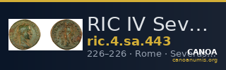 RIC IV Severus Alexander 443 — CANOA