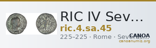 RIC IV Severus Alexander 45 — CANOA