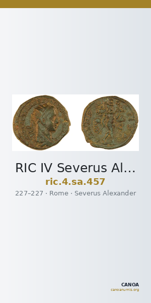RIC IV Severus Alexander 457 — CANOA