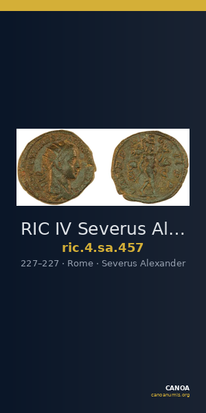 RIC IV Severus Alexander 457 — CANOA