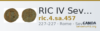 RIC IV Severus Alexander 457 — CANOA