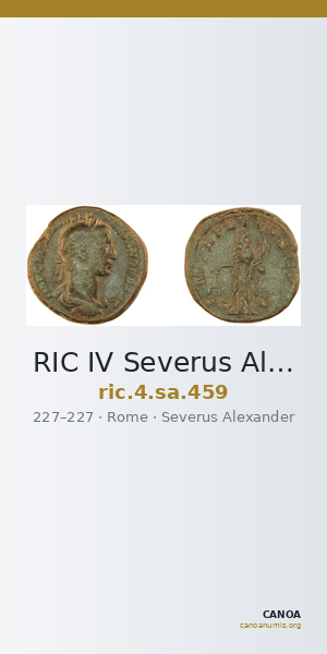 RIC IV Severus Alexander 459 — CANOA