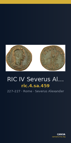 RIC IV Severus Alexander 459 — CANOA