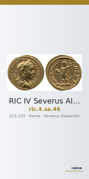 RIC IV Severus Alexander 46 — CANOA