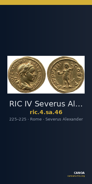 RIC IV Severus Alexander 46 — CANOA