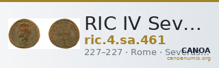 RIC IV Severus Alexander 461 — CANOA