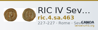 RIC IV Severus Alexander 463 — CANOA