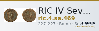RIC IV Severus Alexander 469 — CANOA