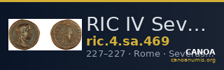 RIC IV Severus Alexander 469 — CANOA