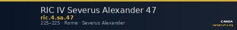 RIC IV Severus Alexander 47 — CANOA