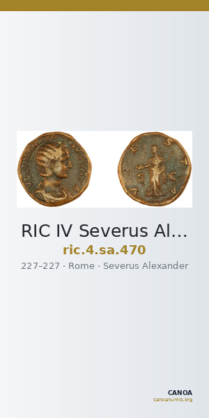 RIC IV Severus Alexander 470 — CANOA