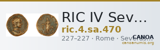 RIC IV Severus Alexander 470 — CANOA