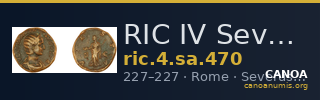 RIC IV Severus Alexander 470 — CANOA