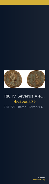 RIC IV Severus Alexander 472 — CANOA