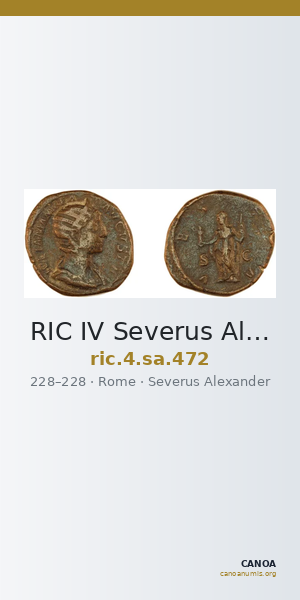 RIC IV Severus Alexander 472 — CANOA