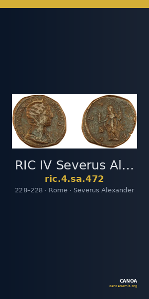 RIC IV Severus Alexander 472 — CANOA