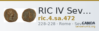 RIC IV Severus Alexander 472 — CANOA