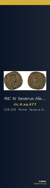 RIC IV Severus Alexander 477 — CANOA