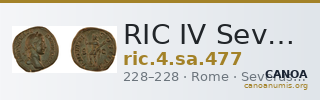 RIC IV Severus Alexander 477 — CANOA