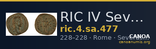 RIC IV Severus Alexander 477 — CANOA