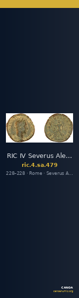 RIC IV Severus Alexander 479 — CANOA