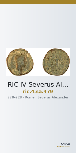 RIC IV Severus Alexander 479 — CANOA