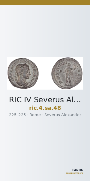 RIC IV Severus Alexander 48 — CANOA