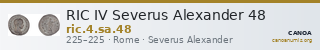 RIC IV Severus Alexander 48 — CANOA