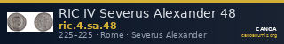 RIC IV Severus Alexander 48 — CANOA