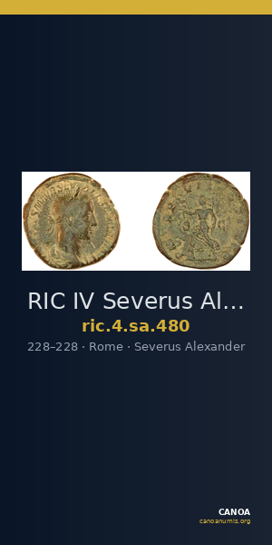 RIC IV Severus Alexander 480 — CANOA