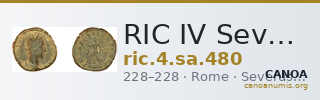 RIC IV Severus Alexander 480 — CANOA