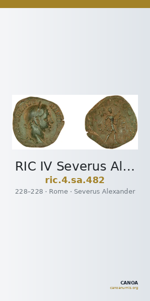 RIC IV Severus Alexander 482 — CANOA
