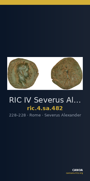 RIC IV Severus Alexander 482 — CANOA