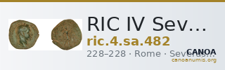 RIC IV Severus Alexander 482 — CANOA