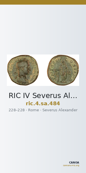 RIC IV Severus Alexander 484 — CANOA