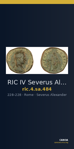 RIC IV Severus Alexander 484 — CANOA