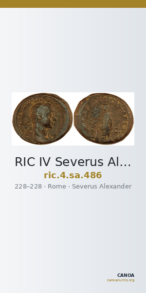 RIC IV Severus Alexander 486 — CANOA