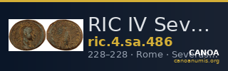 RIC IV Severus Alexander 486 — CANOA