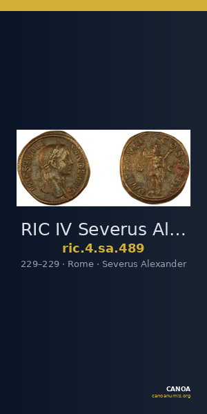 RIC IV Severus Alexander 489 — CANOA