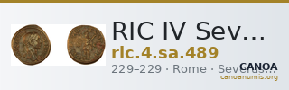 RIC IV Severus Alexander 489 — CANOA