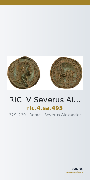 RIC IV Severus Alexander 495 — CANOA