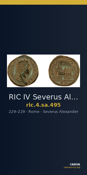 RIC IV Severus Alexander 495 — CANOA