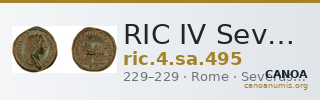 RIC IV Severus Alexander 495 — CANOA